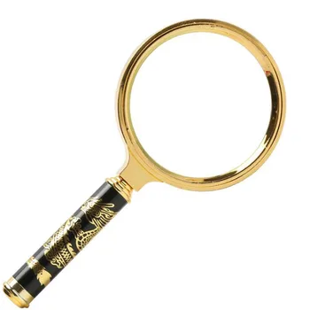 

10X 80mm Diameter Gand-Held Magnifying Glass Optical Lens Detachable Magnifying Glass Reading Newspaper Magnifying Glass