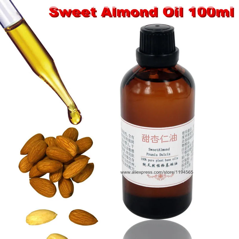 Free Shipping Massage Oil Sweet Almond Base Oil 100ml Body Skin Care