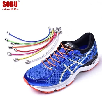 

100cm Round Elastic No Tie Shoelaces Unisex Lazy Elastic Shoe Laces Kids Adult Quick Shoelace T101