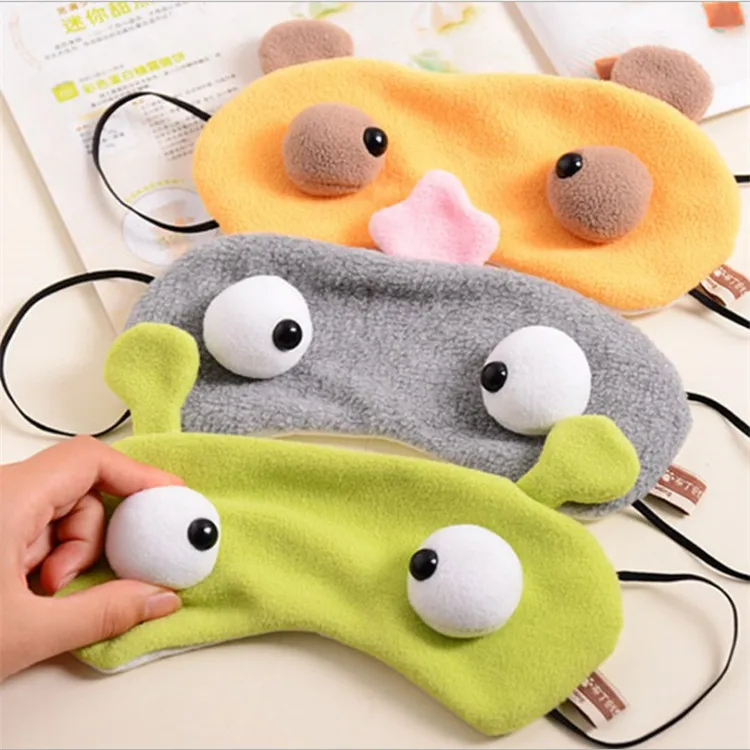 1PCS Cartoon Cute Big Eye Mask Sleep Mask Plush Eye Shade Cover ...