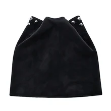 Женские шапочки с кошачьими ушками, женская шляпа на зиму осень, бархатная шапочка, шапка в стиле хип-хоп skullies с заклепками