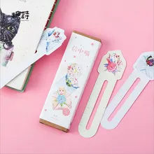 30 шт./кор. милые Kawaii закладки с котенком бумажный зажим для книги корейский Забавный подарок офисные школьные канцелярские принадлежности