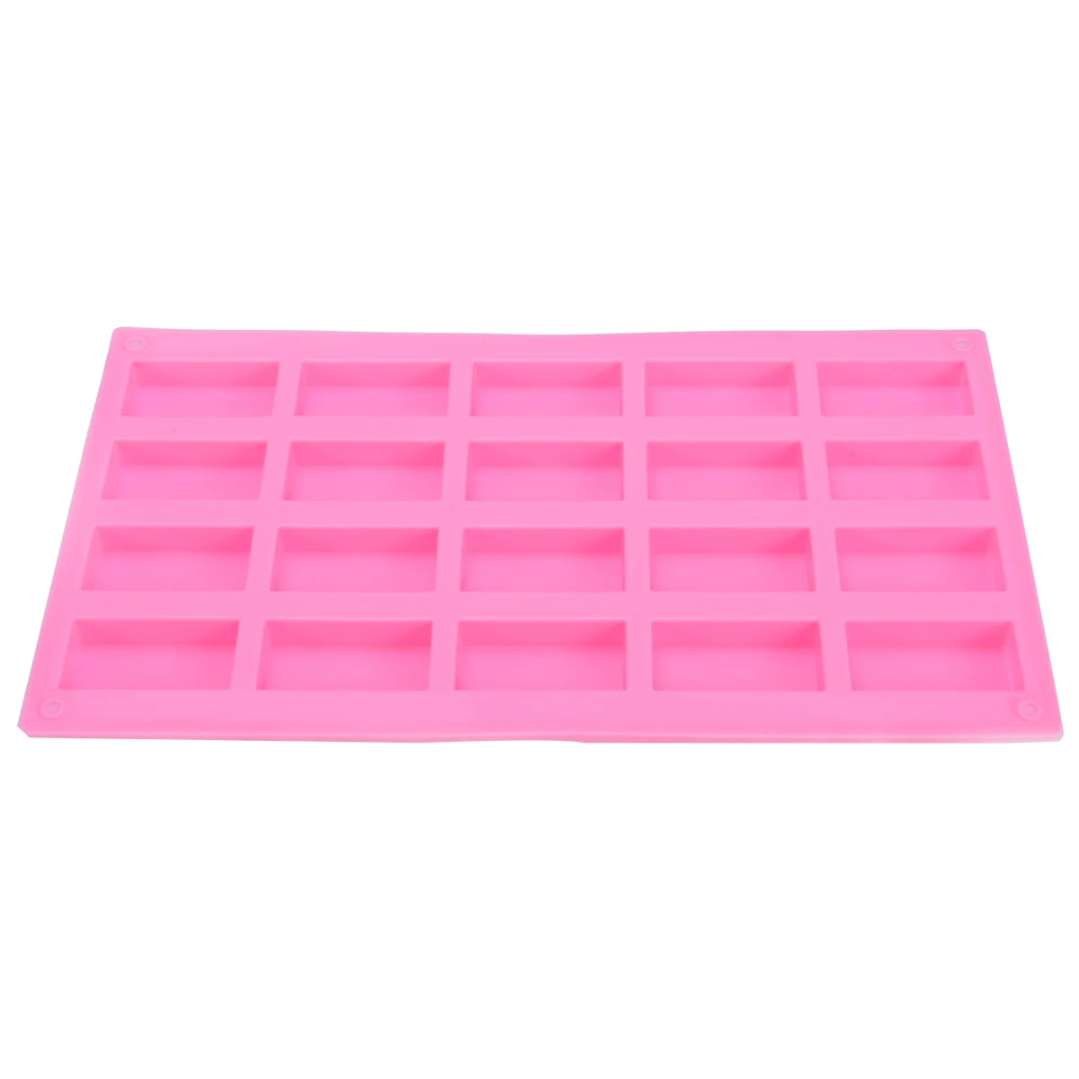 20 Holes Rectangular DIY Mini Cake Muffin Pan Candy Chocolate Bar Guest Soap Silicone Mould 285*168*12mm