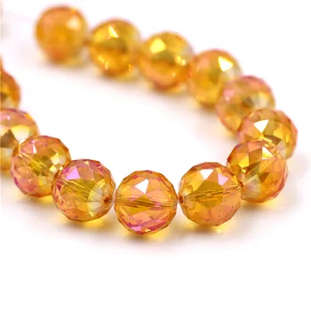 

ZHUBI 10pcs Top Quality 16MM Crystal Glass Round Loose Ball 128Faceted Stone Bead For DIY Jewelry Making Bracelet & Decoration