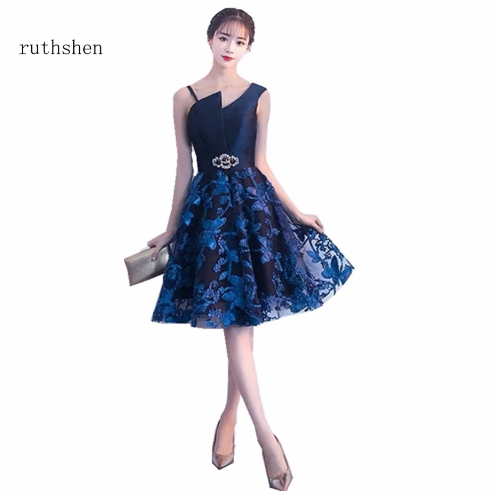 Ruthshen/короткое коктейльное платье, сексуальное платье до колена с открытой спиной, модное вечернее платье для выпускного вечера, vestido de festa Curto