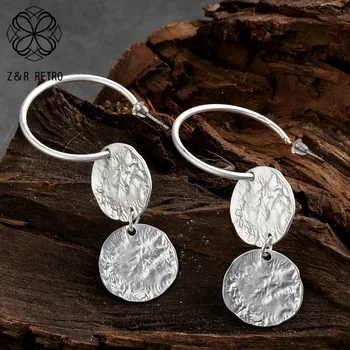 

Simple Silver Color Hanging Earrings Fashion Eardrop Women's Jewelry Trendy Statement Pendientes Female Decoration Accessories