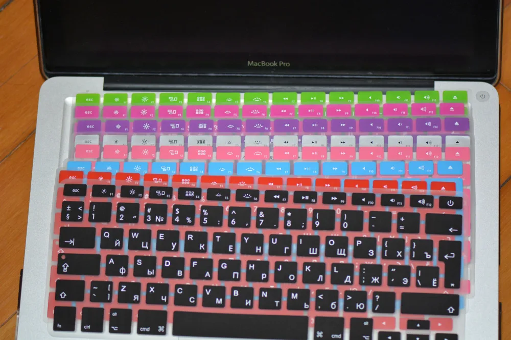 RU Русский макет ЕС Клавиатура кожного покрова пленка для Macbook Pro 13 15 17 Retina Mac book Air |