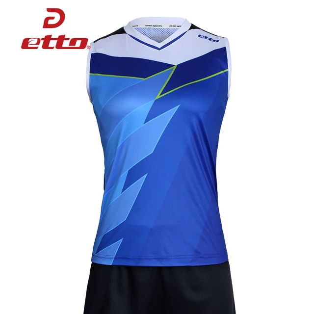 Etto 2018 New Women Sleeveless Volleyball Jersey Quick Dry Volleyball
