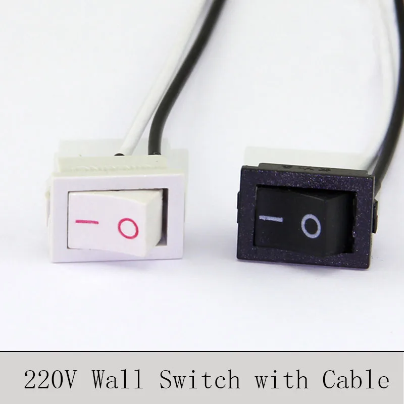 12pcs Pushbutton lamp switches key switch ON/OFF switch lighting DIY