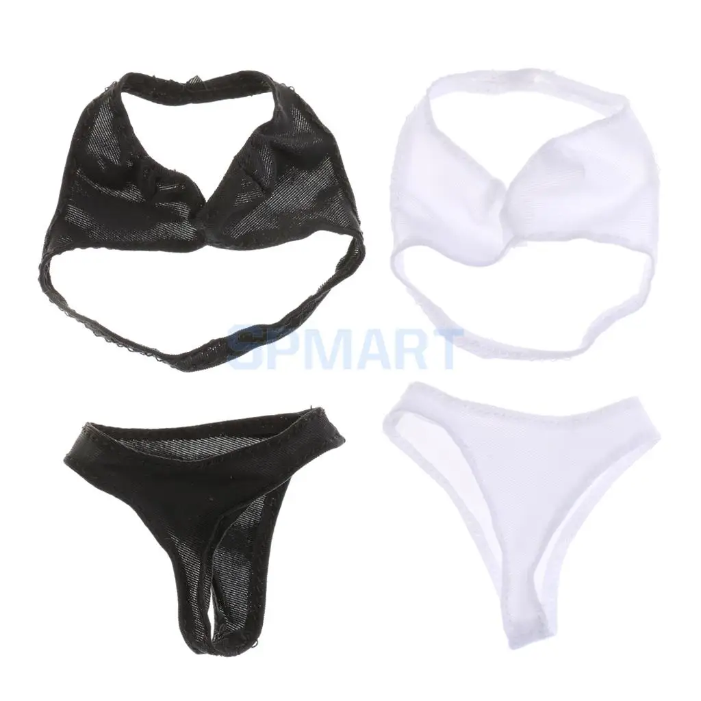 2 Sets 1/6 Scale Bikini Bra Briefs Set for 12'' Female Action Figure Body Hot Toys Phicen Kumik Cy Girls Accessories