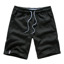 Новые летние мужские шорты из хлопчатобуманой ткани "канифас" шорты