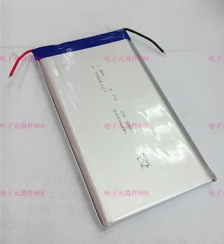 

New Hot 3.7V polymer battery 7566121 7565120 8000Mah high capacity mobile power battery Rechargeable Li-ion Cell