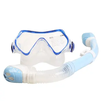 

Unisex Snorkeling Diving Set Anti-mist Toughened Glass Equipment Anti-fog Full Dry Breathing Tube Underwater Goggles