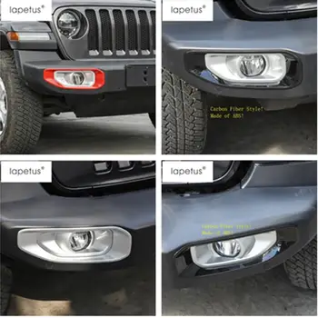 

Lapetus Accessories For Jeep Wrangler JL 2018 2019 2020 Front Head Fog Lights Lamp Frame Molding Cover Kit Trim / 3 Colors