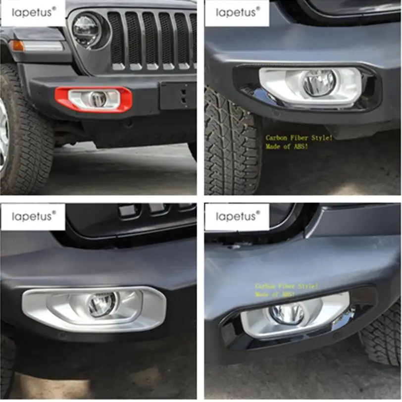 Аксессуары Lapetus для Jeep Wrangler JL 2018 2019 2020 передняя фара противотуманная рамка
