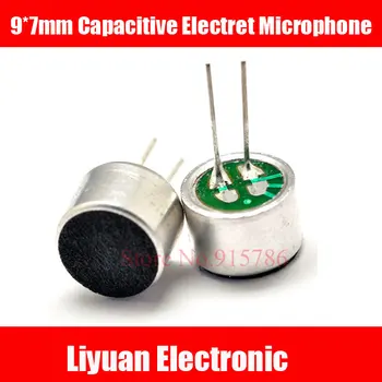 

10 pcs With Pins 9*7mm Capacitive Electret Microphone Pick-Up Sensitivity 52D