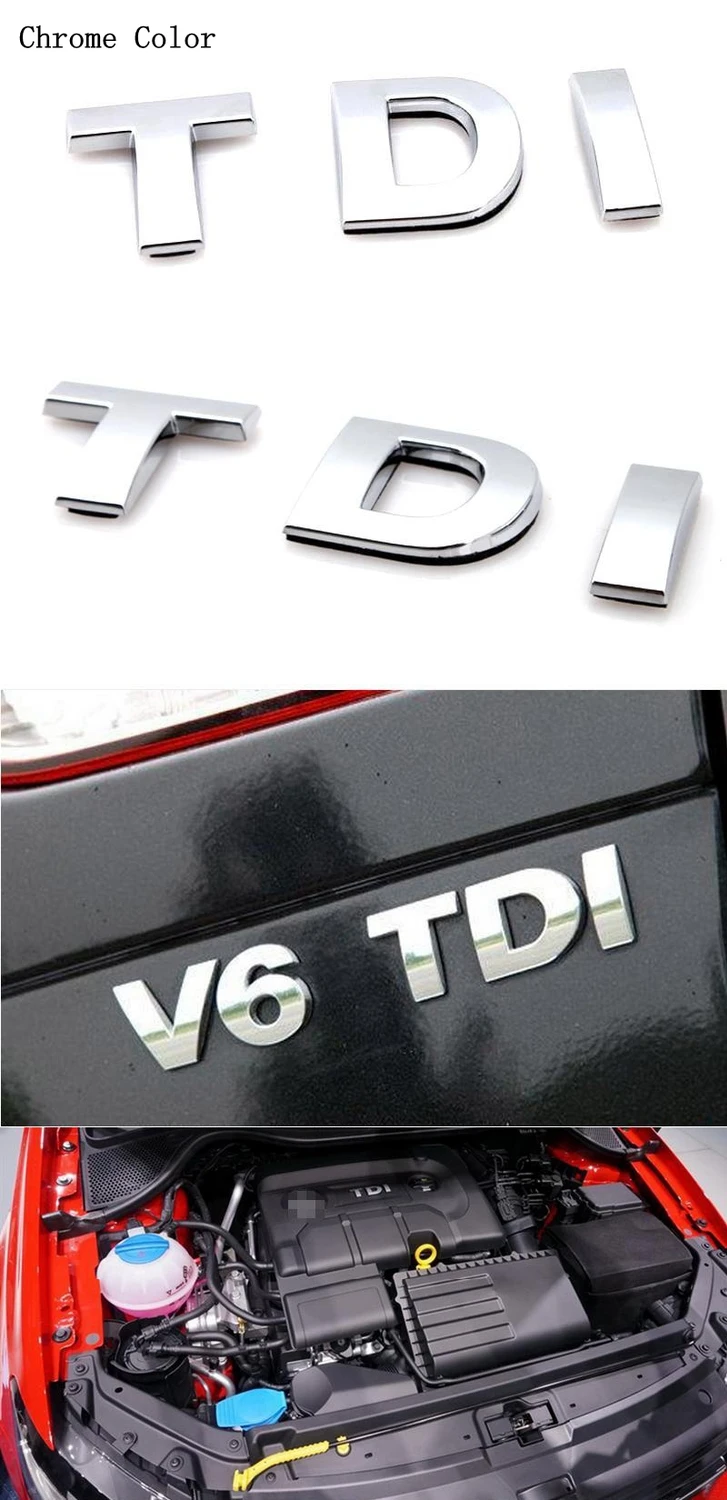 1 шт./лот ABS TDI эмблема значок стикер