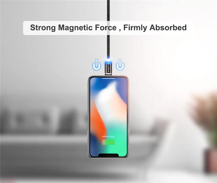 FLOVEME магнитное зарядное устройство Micro usb type-C кабель для iPhone 11 Pro Max XR для samsung Магнитный usb Кабель-адаптер для зарядки телефона