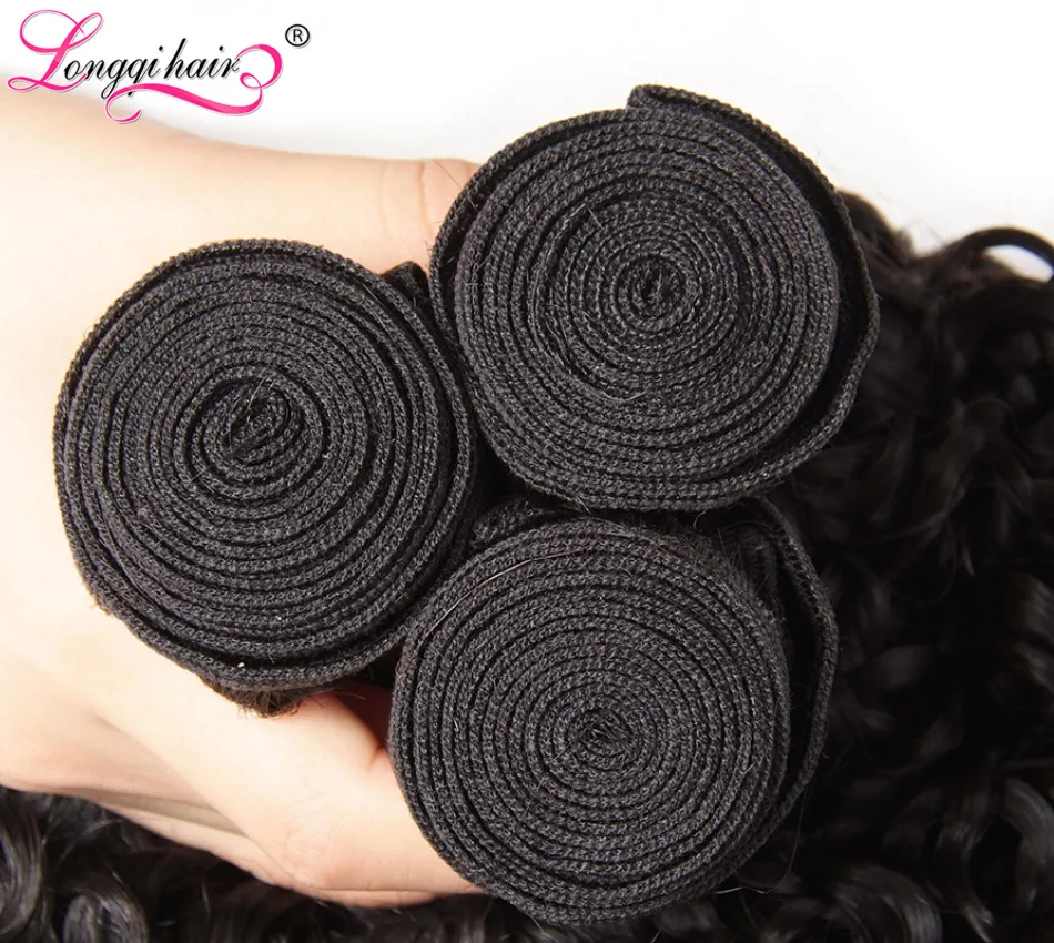 brazilian curly hair bundles with closure (7)