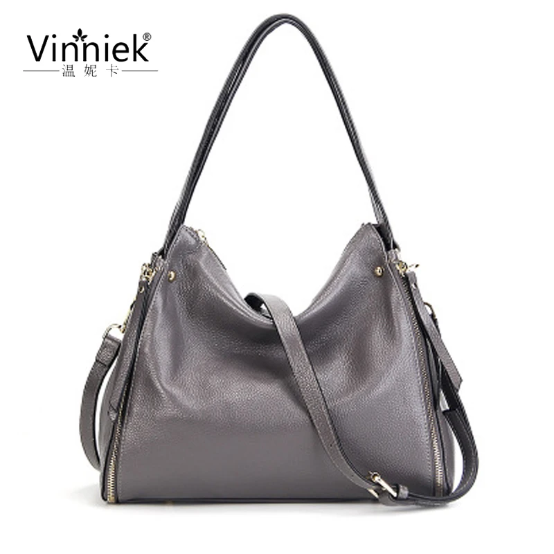 

100% genuine leather women bag casual wild lychee pattern large-capacity handbag fashion trend ladies shoulder bag Messenger bag