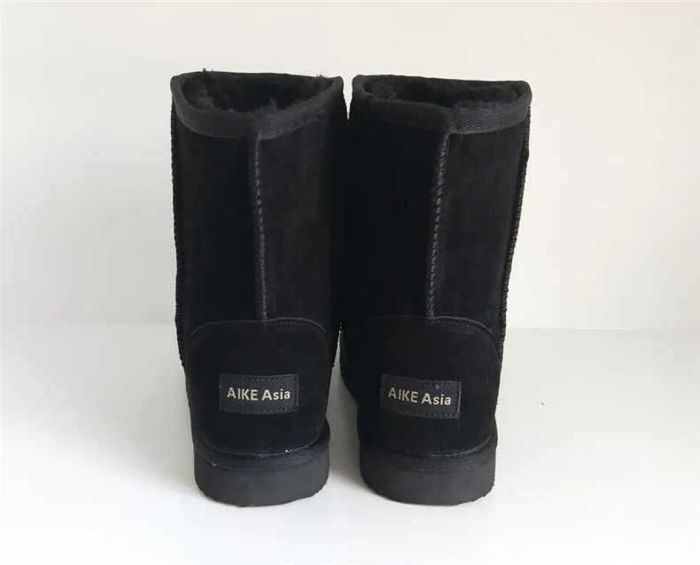 High Quality Snow Boots Women Fashion Genuine Leather Australia Womens High Boot Winter Women Snow Shoes botas mujer SIZE 3-12 -