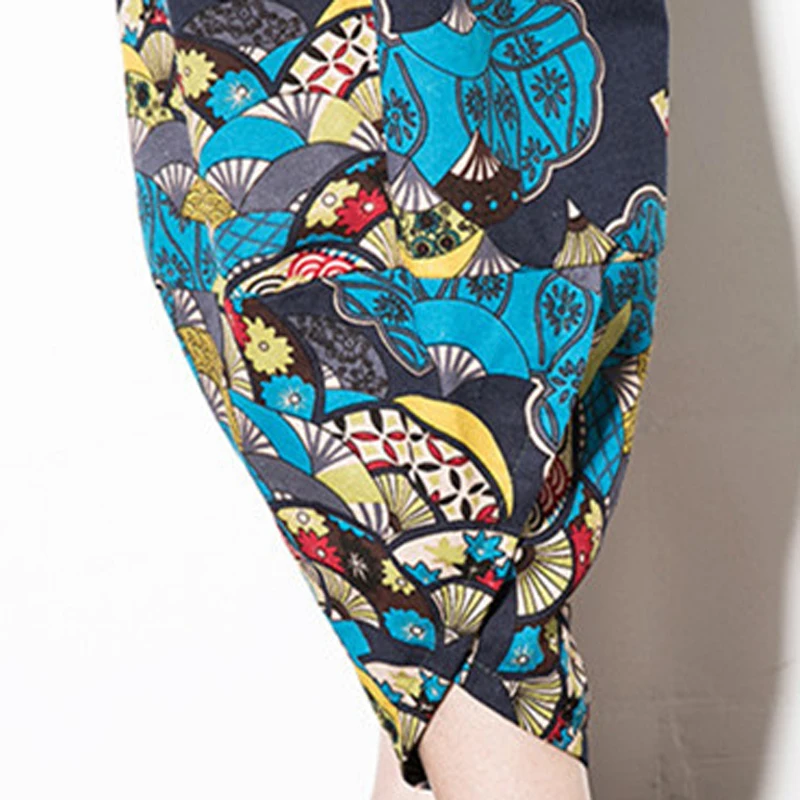 Мужские Летние Удобные Свободные Пляжные штаны бренд для мужчин и женщин можно носить высокое качество хлопок постельное белье с цветами брюки