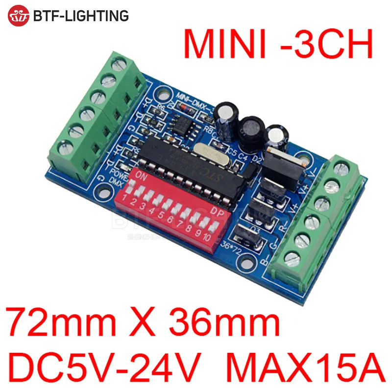 3CH 27CH светодиодный dmx512 плата контроллера DMX512 декодер для полосы светильник|switch
