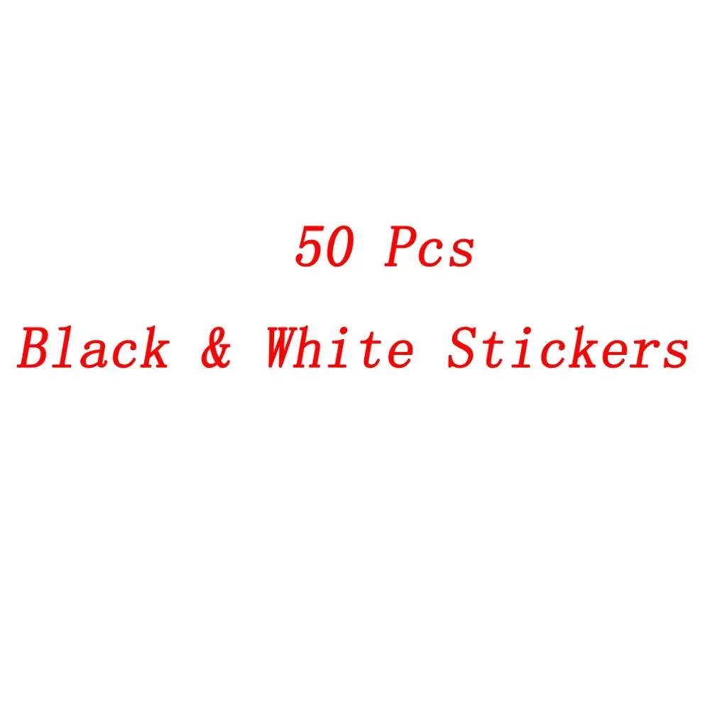 50 шт/100 шт Черный Белый JDM крутые разные наклейки s для детей скейтборд велосипед ноутбук багаж телефон мотоцикл наклейка - Цвет: 50 PCS