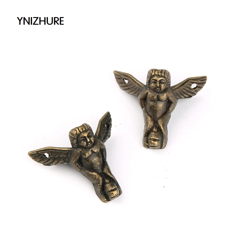 

50pcs 30*27mm Limited New Arrival Antique Brass Jewelry Chest Wood Box Decorative Feet Leg Corner Protector In Stock