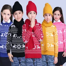 Пуловер; свитер для детей; зимняя детская одежда для мальчиков и девочек; теплый детский свитер с длинными рукавами; вязаная одежда с длинными рукавами