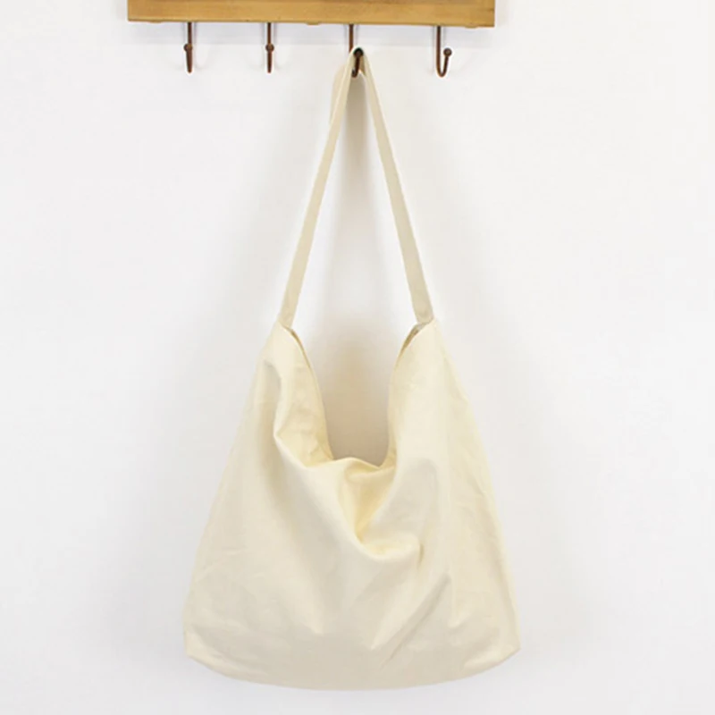 Новинка, простая сумка-портфель холщовый мешок, оригинальная ручная работа, сумка из ткани, Корейская версия сумки на плечо