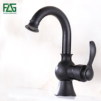 

New Style Single Handle Bathroom Basin Faucet Mixer Tap Black Brass Bathroom Faucet Torneira Banheiro