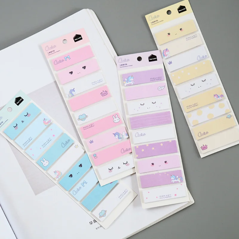 

1 Pcs Simple 9+1 Unicorn Crown Memo Pads Note Sticky Paper School Stationery Planner Stickers Notepad Memo Pads