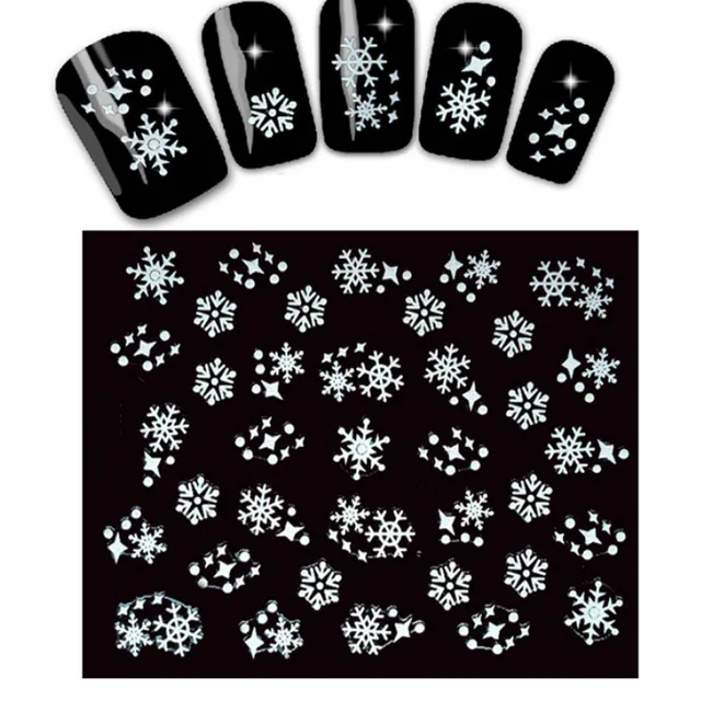 Amazon Com Fanme Christmas Nail Stickers 3d Nail Art Tattoo Decals