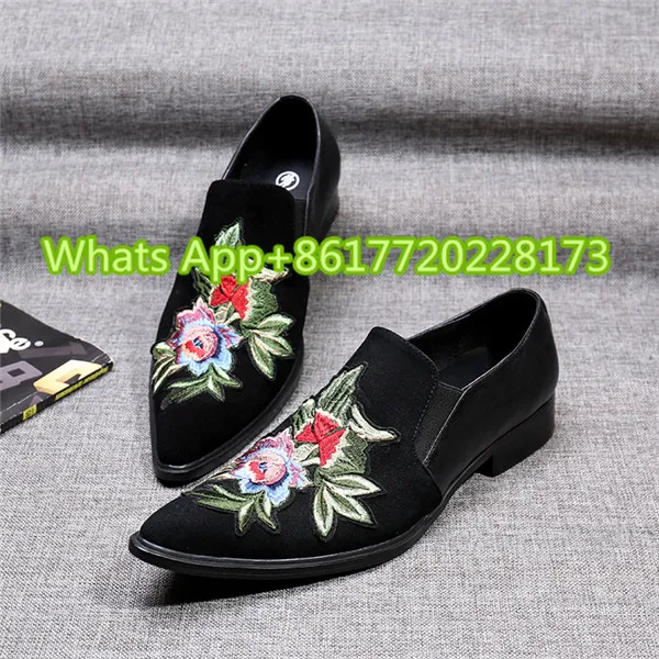 Masculino Chaussure Hombres Homme on Cuero Rose Metal Coolsapato Suede Toe 46 Pisos Flor Sapato Pic Masculina as Slip As Zapatos Pic 1ZFqtFEwx