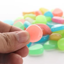 50 шт./лот светящийся аквариум аквариумный камень ярд декоративная галька темные камни украшения сад открытый Галька Камни