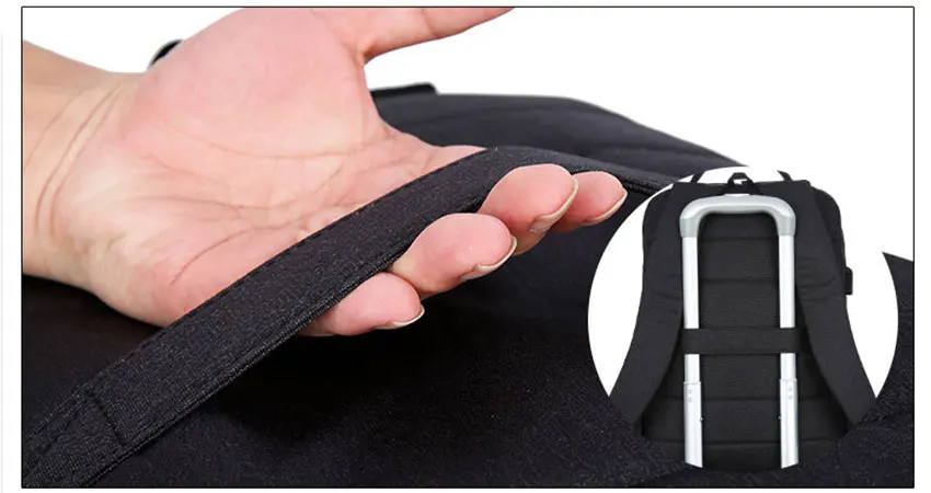 FANSON бизнес рюкзак для ноутбука 14 15,6 дюймов модный мужской рюкзак для путешествий Многофункциональный нейлоновый Школьный черный рюкзак для подростка