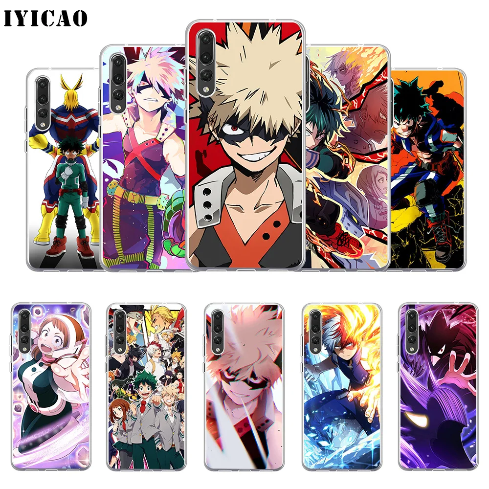 IYICAO My Hero Academia Soft Silicone Phone Case for Huawei P30 P20 Pro P10 P9 P8 Lite P Smart TPU Cover | Мобильные телефоны и