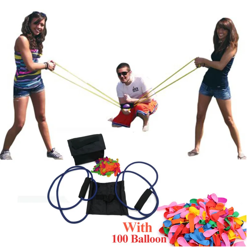 NEW Water Balloon Launcher Slingshot Outdoor Toys Water Gun Beach Fight Snowball Throw Snowballs Fighter