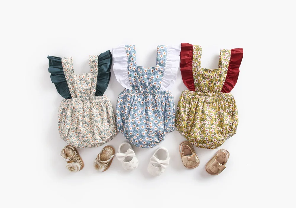 

2018 INS HOT BABY GIRL CLOTHES KIDS flower BODYSUIT BABY ROMPERS GIRLS CLOHTING VESTIDO kids fashion clothes vestidos