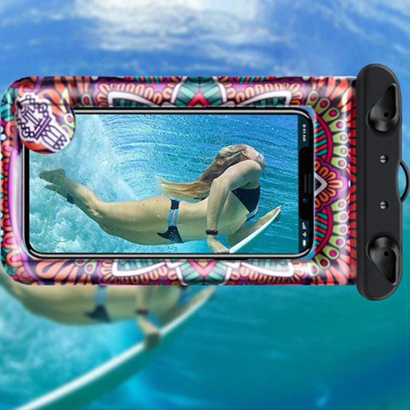 

Universal Cover Waterproof Phone Case Cover Floating Gasbag Inflatable 6.1 Inch Waterproof Bag Case Swimming Bags ST