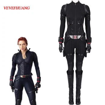 

VEVEFHUANG Avengers Endgame Black Widow Cosplay Costume Halloween Women Costumes Avengers 4 Natasha Romanoff costume Jumpsuit