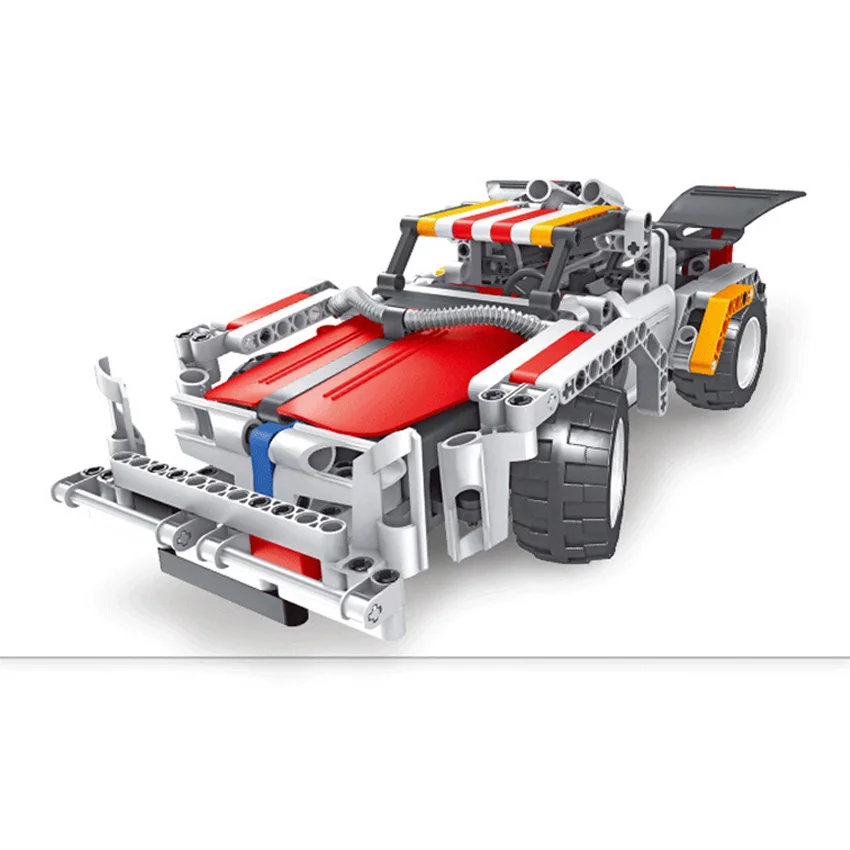 29cm 2in1 transform Car DIY Assemble RC Car Building Blocks Big Bricks Toys Birthday gifts Educational Toy for Kids girl boy 