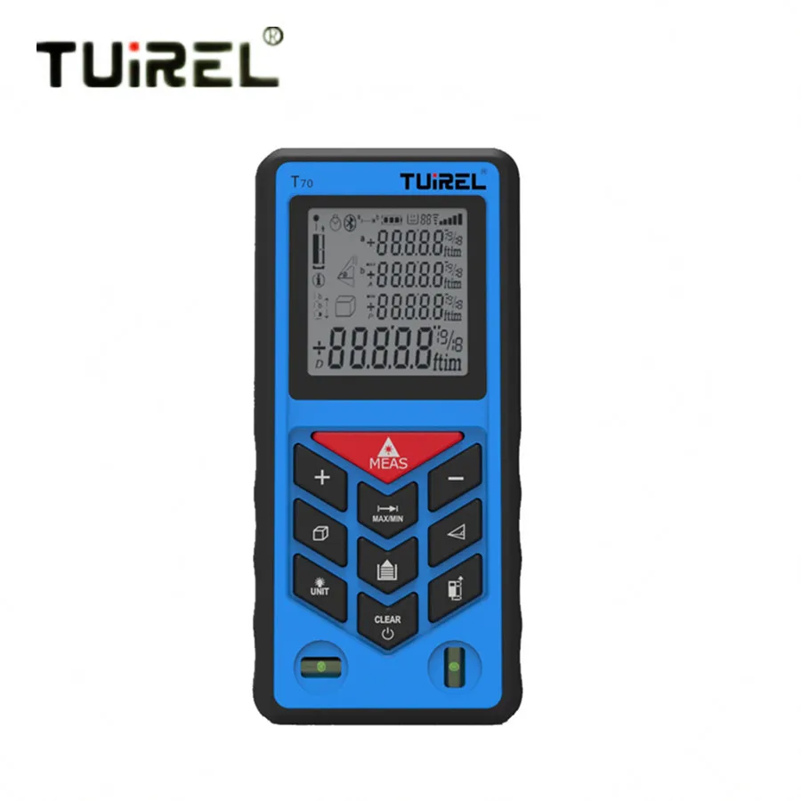 

Tuirel T70 Handheld 70m/229ft/2755in Digital Laser Distance Meter Range Finder Measure Instrument Diastimeter