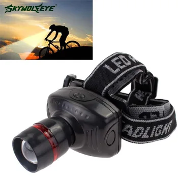 

LED Mini Headlamps Flashlight Zoomable AAA Headlight Head Torch Lamp Light To Bike For Camping Hunting Fishing