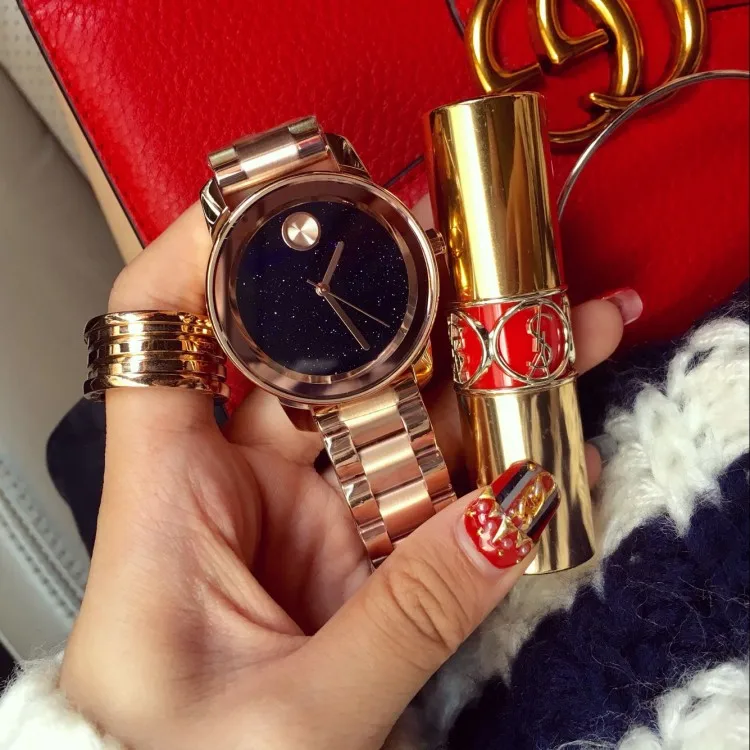 Высокое качество роскошные женские часы с кристаллами женские золотые часы под платье. Модные часы в подарок стразы женские черные наручные часы Mashali - Цвет: rose gold