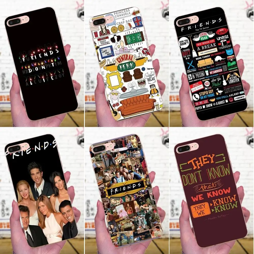 

For Huawei P7 Honor 4C 5A 5C 5X 6 6C 6A 6X 7 7X 8 9 V8 V10 Y3II Y5II Y6II G8 Play Lite Soft TPU Art Print Friends Tv Show Series
