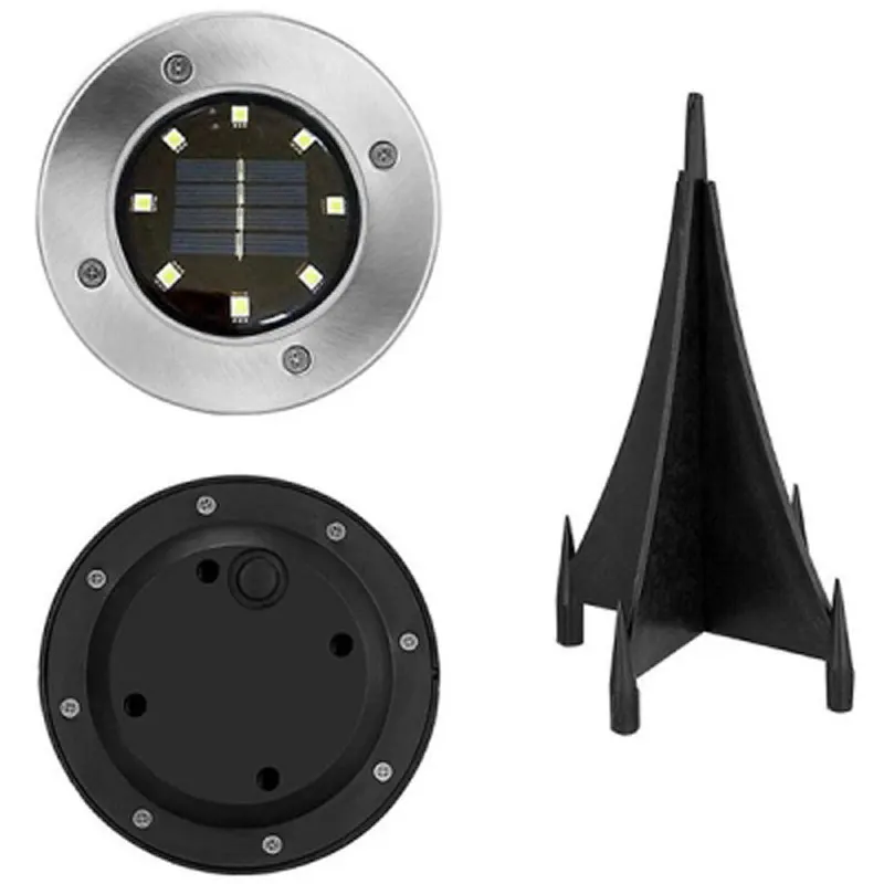 8 светодиодный Ночной светильник на солнечной батарее, водостойкий светильник для наружного использования
