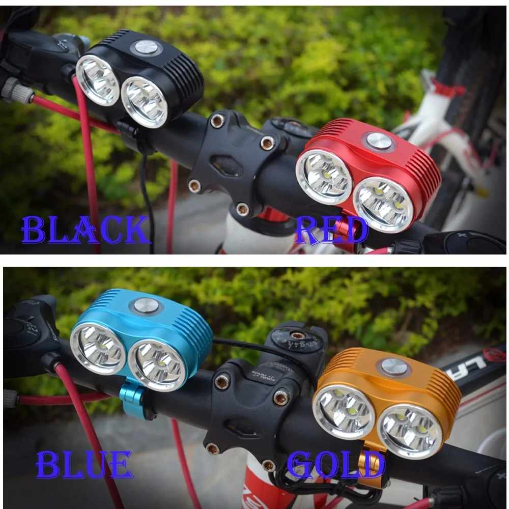 Perfect Walkefire Bicycle Lamp Bike Light 10000LM 6 x XM-L T6 LED Bicycle Light 3 Modes 3 in 1 Dual Head Waterproof Bicycle Lamp 0 Perfect Walkefire Bicycle Lamp Bike Light 10000LM 6 x XM-L T6 LED Bicycle Light 3 Modes 3 in 1 Dual Head Waterproof Bicycle Lamp 0