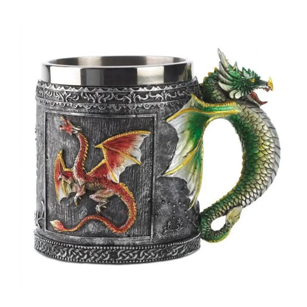 

Home Resin Stainless Steel Animal Skull Skull, Tea 301-400ML Coffee Mug As Picture